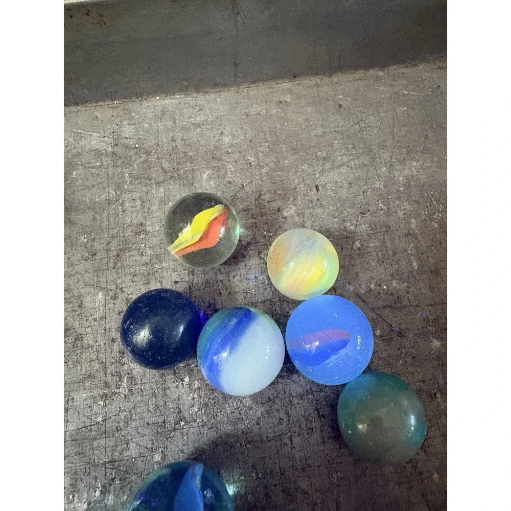 Vintage Swirl Shooter Marble‎ Lot Of 7